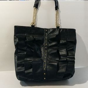 DSW ruffle tote bag